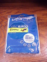 Pack of 3 Eureka Upright J Style Vacuum Cleaner Bags, made by Sears - £5.47 GBP