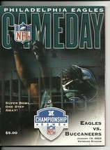 2002 NFC Championship Game Program Eagles Buccaneers - $85.27