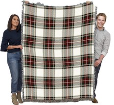 Stewart Dress Tartan Plaid Blanket - Patterns Gift Tapestry Throw Woven From - £61.08 GBP