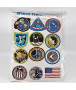 Vintage NASA Apollo Flight Decals Sticker Sheet Patches  7-17 NOS - £9.48 GBP