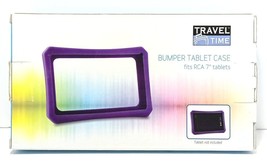 Travel Time Bumper Tablet Case Fits RCA 7&quot; Tablets PURPLE Food-Grade Sil... - £7.90 GBP