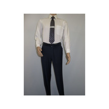 Men Suit BERLUSCONI Turkey 100% Soft Italian Wool Super 180's #Ber28 Navy Blue image 6
