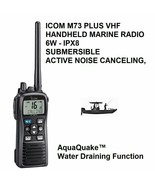 ICOM M73 PLUS HANDHELD VHF - 6W - IPX8 SUBMERSIBLE - £226.73 GBP
