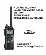 ICOM M73 PLUS HANDHELD VHF - 6W - IPX8 SUBMERSIBLE - $5,502.41 MXN