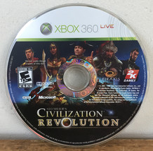 2003 Sid Meiers Civilization Revolution Xbox 360 Live Video Game Disc - £19.97 GBP