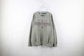 Vtg 90s Mens XL Distressed Spell Out University of Minnesota Sweatshirt Green - £43.48 GBP