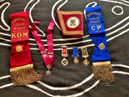 RAOB Royal Antediluvian Order of Buffaloes Freemason Sashes/Medals Cuffs... - $81.69
