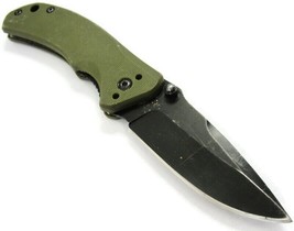 Ozark Trail Green Stainless Steel Lock Back Folding Pocket Knife - £7.74 GBP