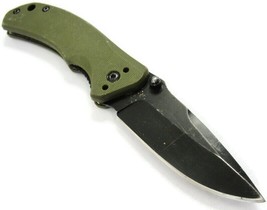 Ozark Trail Green Stainless Steel Lock Back Folding Pocket Knife - £7.95 GBP