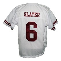 AC Slater #6 Saved By The Bell Men Football Jersey White Any Size image 4