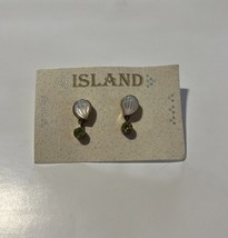 Vintage “Island” Sterling Silver Peridot Dangle Earrings by Harry Haslett - $892.80 MXN