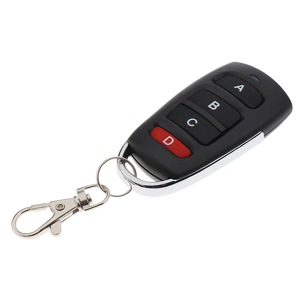 433MHz DC 12V Wireless Remote Buttons Learning Cloning Key Fob for Garage Door - £12.25 GBP