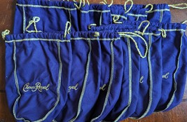 Lot of 12 Crown Royal 9&quot; Purple Drawstring Bags - £9.38 GBP