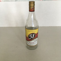 Empty Cachaca 51 alcohol bottle bar man cave decor craft supplies  - $19.75