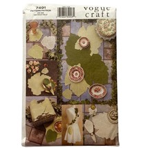 Vogue Craft Sewing Pattern #7491 Leaf Table Top Package - $9.60