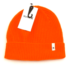 Hurley Orange Knit Cuff Beanie Women&#39;s One Size NWT - £31.60 GBP