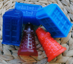 3 x Handmade Doctor Who Soaps - Tardis, Dalek - Gag, Gift, Party Favor - £5.17 GBP