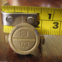 vintage brass seal military staff secure doors vehicle load storage room... - $18.31