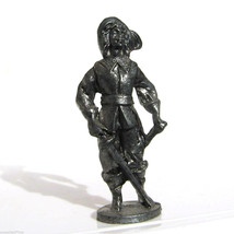 Pewter Musketeer #1 Kinder Surprise Metal Soldier Figurine Vintage Toy 4 cm - £7.48 GBP