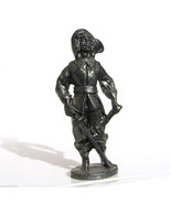 Pewter Musketeer #1 Kinder Surprise Metal Soldier Figurine Vintage Toy 4 cm - £7.36 GBP