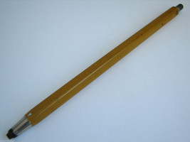 Bohemia Works Czech Vintage Mechanical Pencil Lead Holder Beige Aluminum Barrel - £10.26 GBP