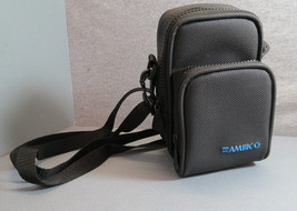 Ambico Camera Case w Shoulder or Cross Body Adjustable Strap Black w/ Blue Logo - £6.77 GBP