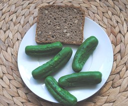 Handmade Pickle Soaps x 4 - Gherkin, novelty, gag, practical joke - £5.13 GBP
