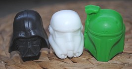 Handmade 3 x Star Wars Soap - Darth Vader, Storm Trooper, Boba Fett - £5.09 GBP