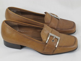Naturalizer Brown Leather Loafer Shoes Size 5.5 M US Excellent Condition - £9.90 GBP