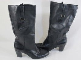 Old Navy Black Lined Pull on Fashion Boots Size 9 M US Excellent Condition - £10.15 GBP