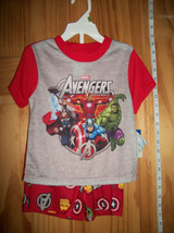Avengers Baby Clothes 3T Superhero PJ Shorts Outfit New Super Hero Sleepwear Set - £11.38 GBP