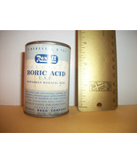 Rexall Drug Company Medicine Advertising Tin Puretest Boric Acid Home Tr... - $25.75 CAD