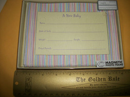 Home Gift Baby Birth Announcement Set Carlton Cards Magnet Photo Frame Keepsake - £18.75 GBP