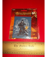 Disney Pirates Craft Notion Caribbean Wrights Applique Blue Square Sewin... - $12.97 CAD