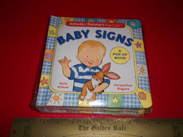 Scholastic Baby Signs Book Sabuda &amp; Reinhart Pop-Up Sign Language Art Storybook - £15.18 GBP