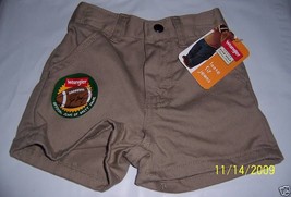 Fashion Gift Baby Clothes 12M Wrangler Twill Shorts Loose Fit Tan Jeans ... - $6.64