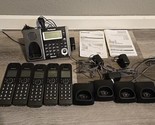 Panasonic KX-TGF370 Base &amp; 5 Handset Home Phone System Tested Working - £34.80 GBP