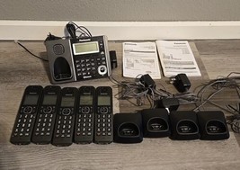 Panasonic KX-TGF370 Base &amp; 5 Handset Home Phone System Tested Working - £34.61 GBP