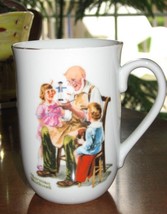  Norman Rockwell &quot;The Toy Maker&quot; Coffee Mug-Porcelain-1982 - $9.00