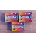 Set of 3 TDK Mini DVC Camcorder Digital Video Mini Cassettes 60 Minutes ... - $21.46