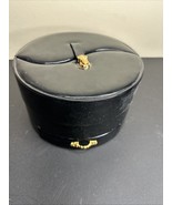 Vintage Hammacher Schlemmer Yin Yang Jewelry Case Faux Leather Organizer... - $75.92 CAD