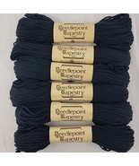 Wool Needlepoint Yarn Tapestry Black 40 Yd 6 Skeins SAME DYE LOT 10 AVAI... - $40.71 CAD