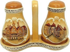 European Heritage Gifts Solvang California Salt and Pepper Shaker Set with Tray - £23.58 GBP