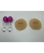 3 Piece Lot, Pierced Nipple Pasties, Nipple Pumps And Non Piercing Nippl... - $424.39 MXN