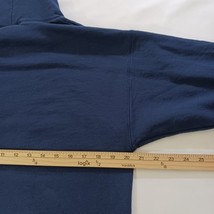 Hanes EcoSmart Men's Blue Cotton Blend Drawstring Pullover Hooded Sweatshirt L image 13
