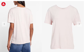 Express Women PINK Supersoft Relaxed Crew Neck Tee Size XL super soft lo... - £14.75 GBP