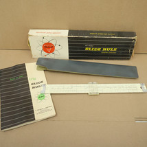Vintage Pickett Simplex Trig Slide Rule Model N902-T 10in with Manual Box NICE!! - $60.00