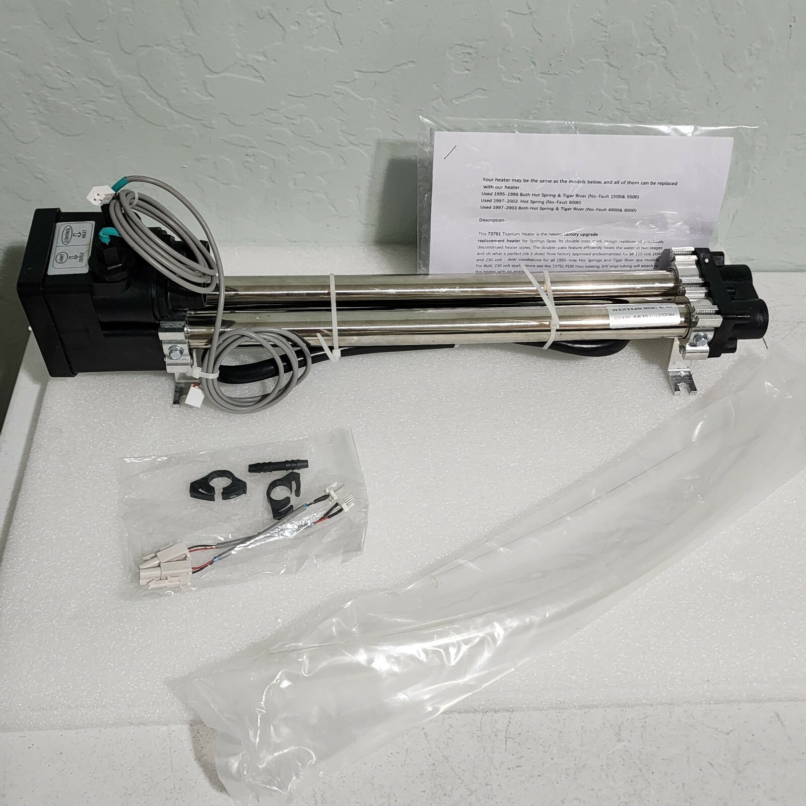 4.0KW 26-C3160-2S Double-Barrel Low-Flow Heater Assembly for Watkins&amp;Hot... - $124.95