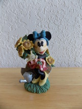 Disney Minnie Mouse Sunflower Gardening Figurine  - £23.98 GBP