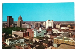 Mobile Alabama Downtown Skyline Aerial View AL UNP Curt Teich Postcard 1957 - £10.01 GBP